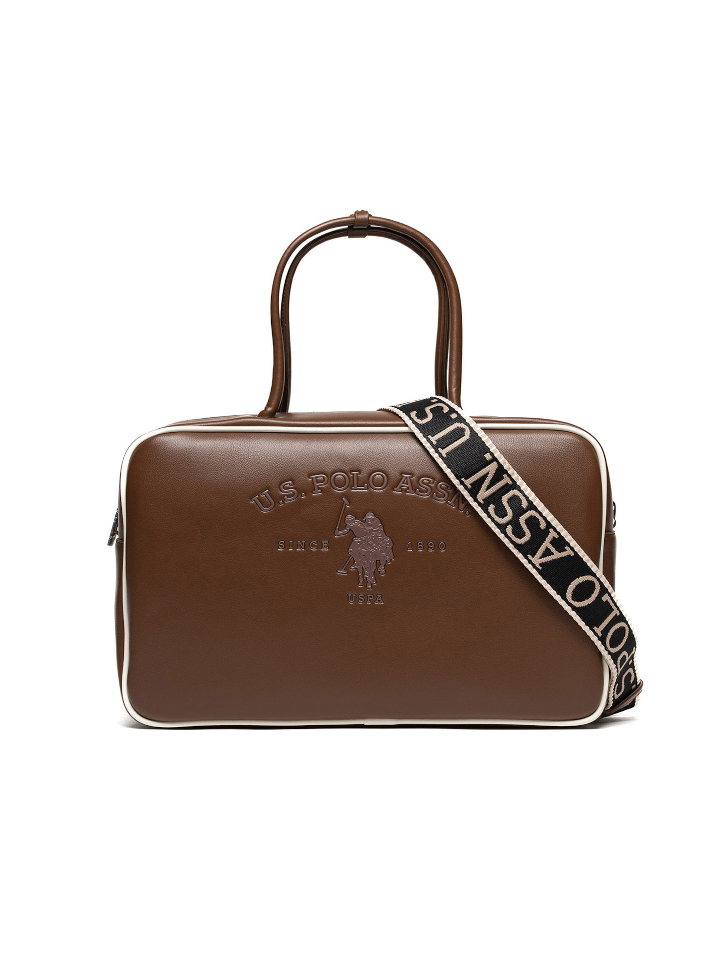 Borsa a mano di U.S. POLO ASSN. in marrone: frontale
