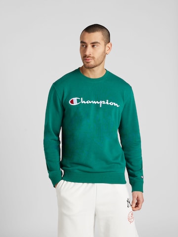 Sweat-shirt Champion Authentic Athletic Apparel en vert : devant