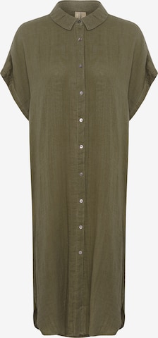 Robe-chemise CULTURE en vert : devant