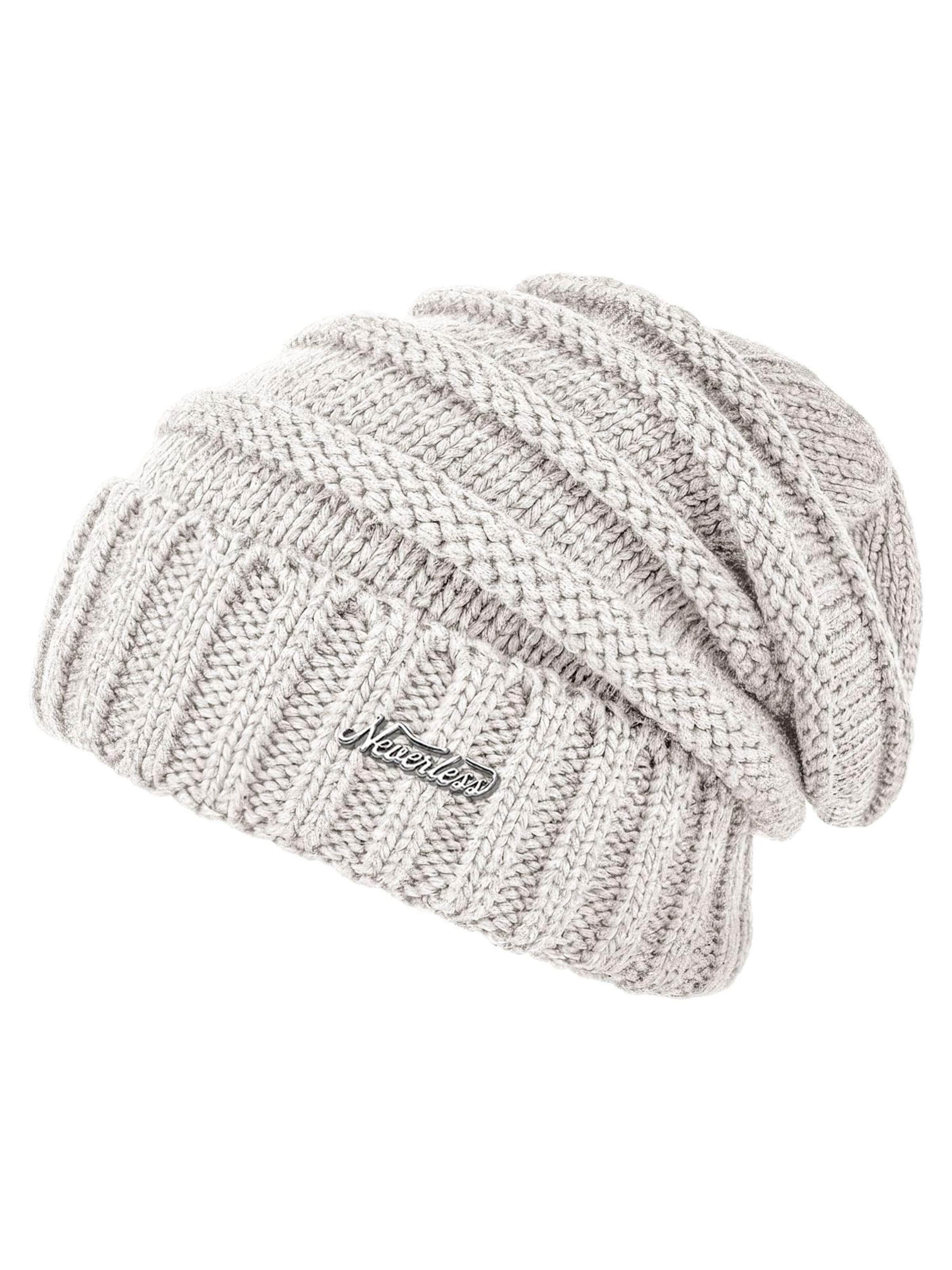 Neverless Beanie 'Model 36931' in White: front