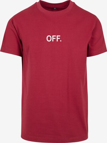 MT Men - Ajuste regular Camiseta 'OFF' en rojo: frente