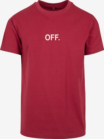 MT Men Shirt 'OFF' in Rood: voorkant