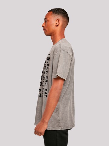 F4NT4STIC Shirt 'Heroes of Childhood' in Grijs