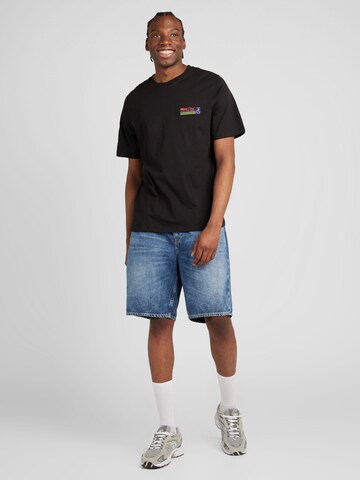 melns JACK & JONES T-Krekls 'RECIPE'