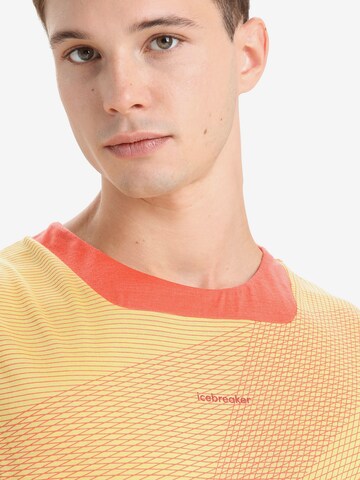 ICEBREAKER - Camisa funcionais 'ZoneKnit' em amarelo