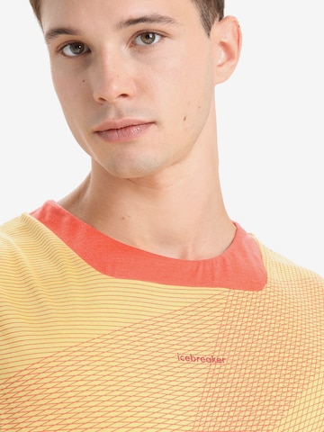 ICEBREAKER - Camiseta funcional 'ZoneKnit' en amarillo