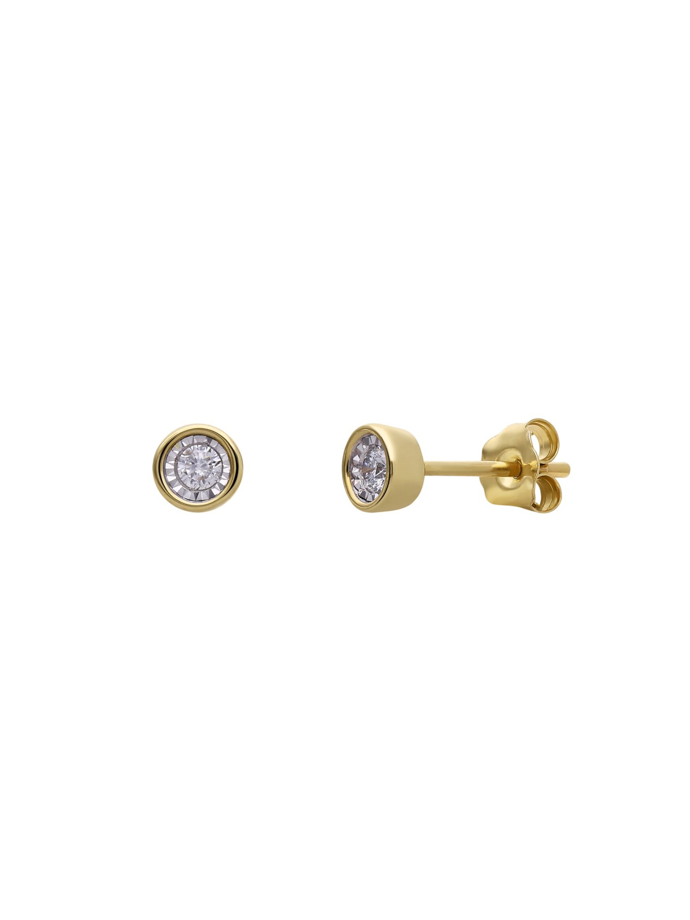 Lucardi Earrings 'Schick' in Gold: front