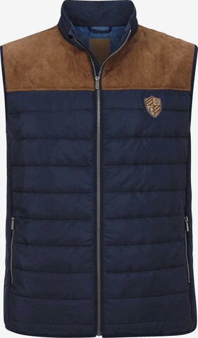 Charles Colby Bodywarmer 'Sir Ernes' in Blauw: voorkant