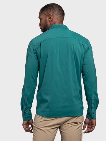 Schöffel Regular fit Athletic button up shirt 'Haidwand' in Green