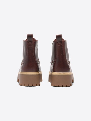 TIMBERLAND Schnürstiefelette in Rot