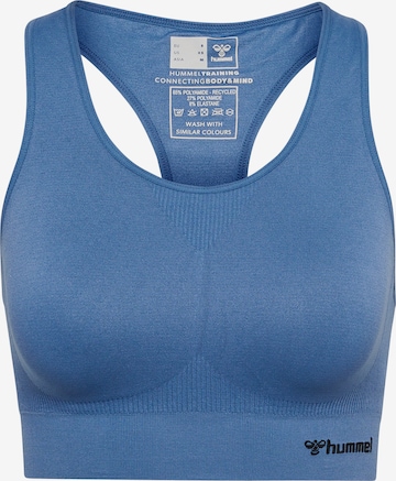 Hummel Bralette Sports Bra 'TIF' in Blue: front