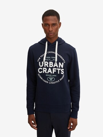 TOM TAILOR Sweatshirt in Blauw: voorkant