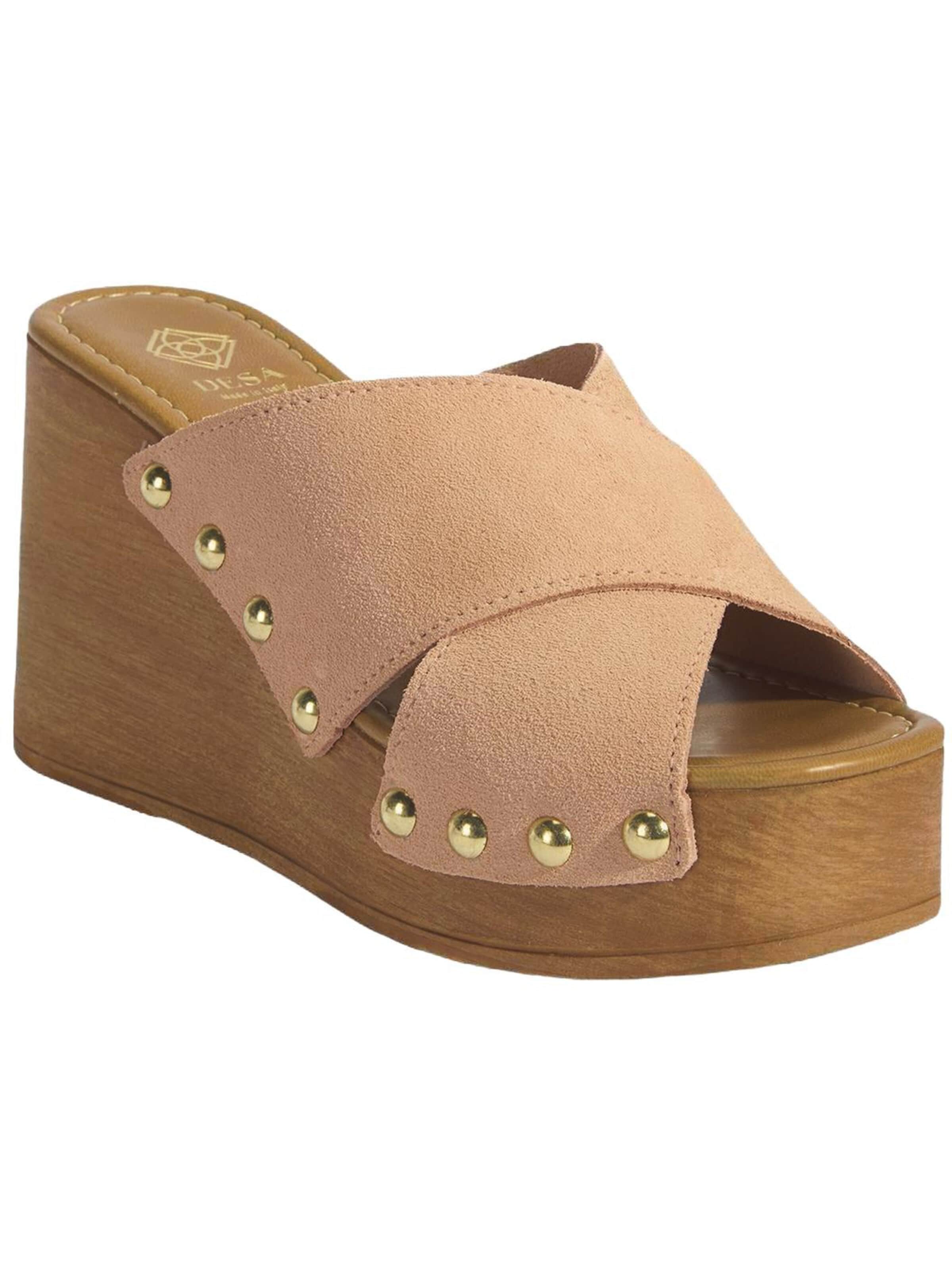 Desa Slipper in Pink: front