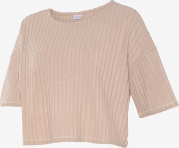 LASCANA T-shirt i beige