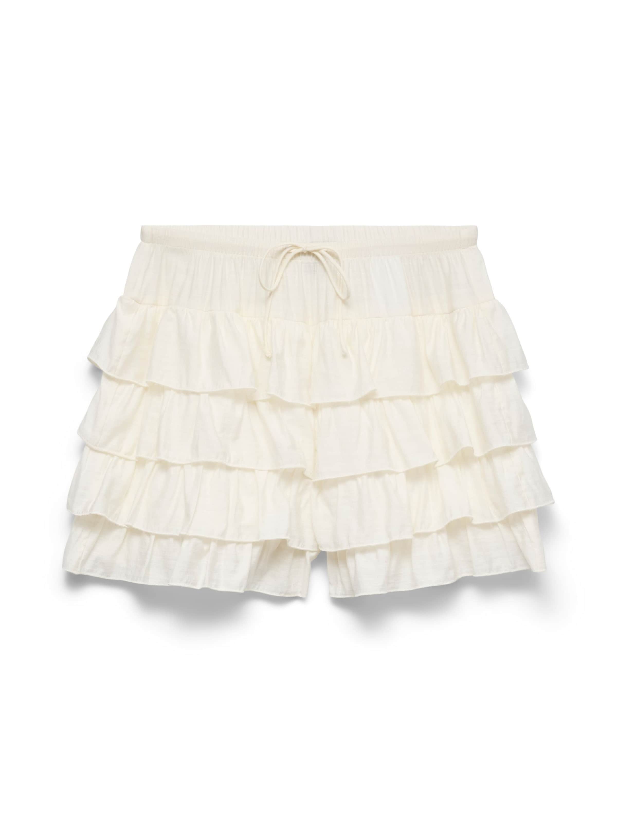 Pantalon 'VMZoey' VERO MODA en blanc : devant