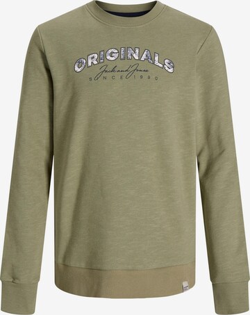 Jack & Jones Junior Sweatshirt 'Bloomer' in Green: front