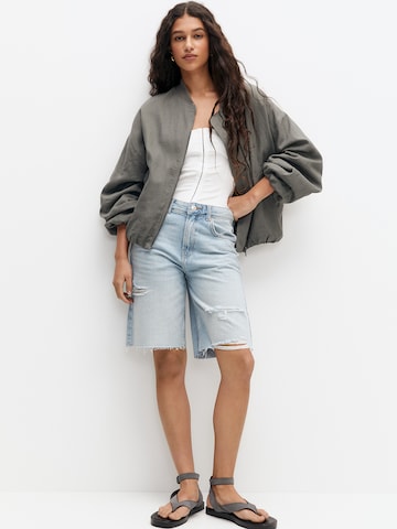 Veste mi-saison Pull&Bear en gris