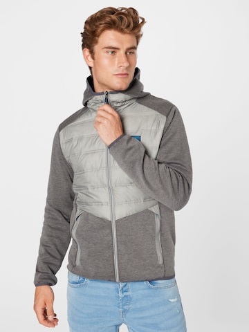 Veste mi-saison 'TOBY' JACK & JONES en gris : devant