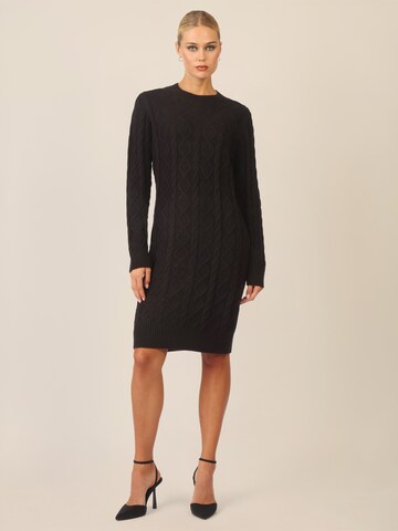 APART Knitted dress in Black