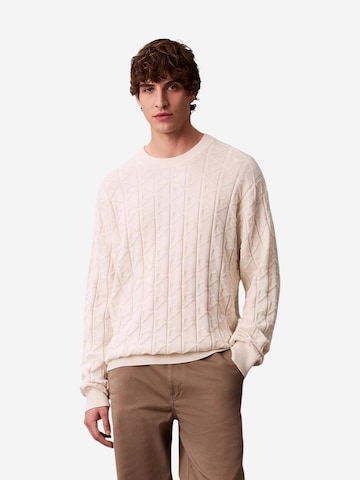 Pullover 'LV04RE301G' di Calvin Klein Jeans in beige: frontale