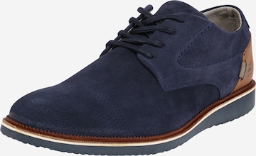 BULLBOXER Veterschoen in Blauw: voorkant