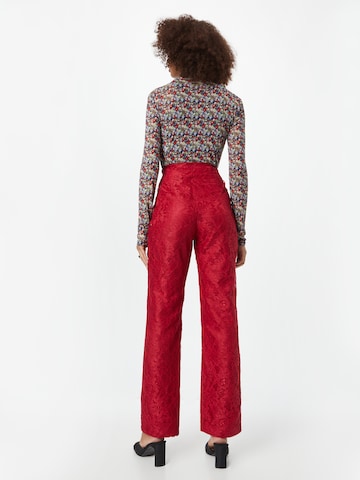 Regular Pantalon Wallis en rouge