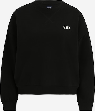 Gap Petite Sweatshirt in Black: front