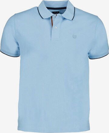 Lavard Polo Shirt mit klassischem Schnitt in Blau: front