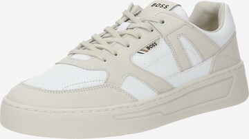 Sneaker low 'Baltimore' de la BOSS pe bej: față