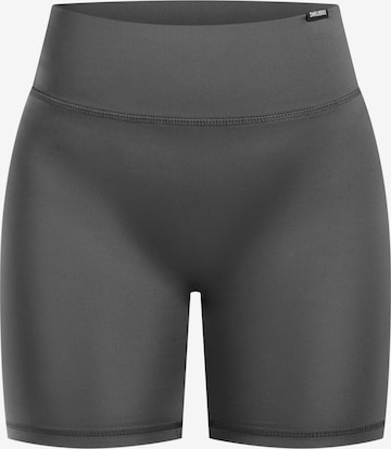 Skinny Pantalon de sport Smilodox en gris : devant