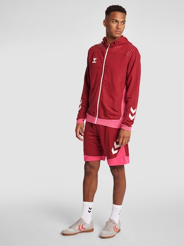 Hummel Sports sweat jacket 'Lead' in Red