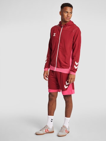 Hummel Sportsweatvest 'Lead' in Rood