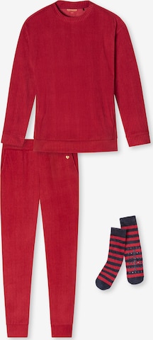 sarkans SCHIESSER Pidžama: no priekšpuses