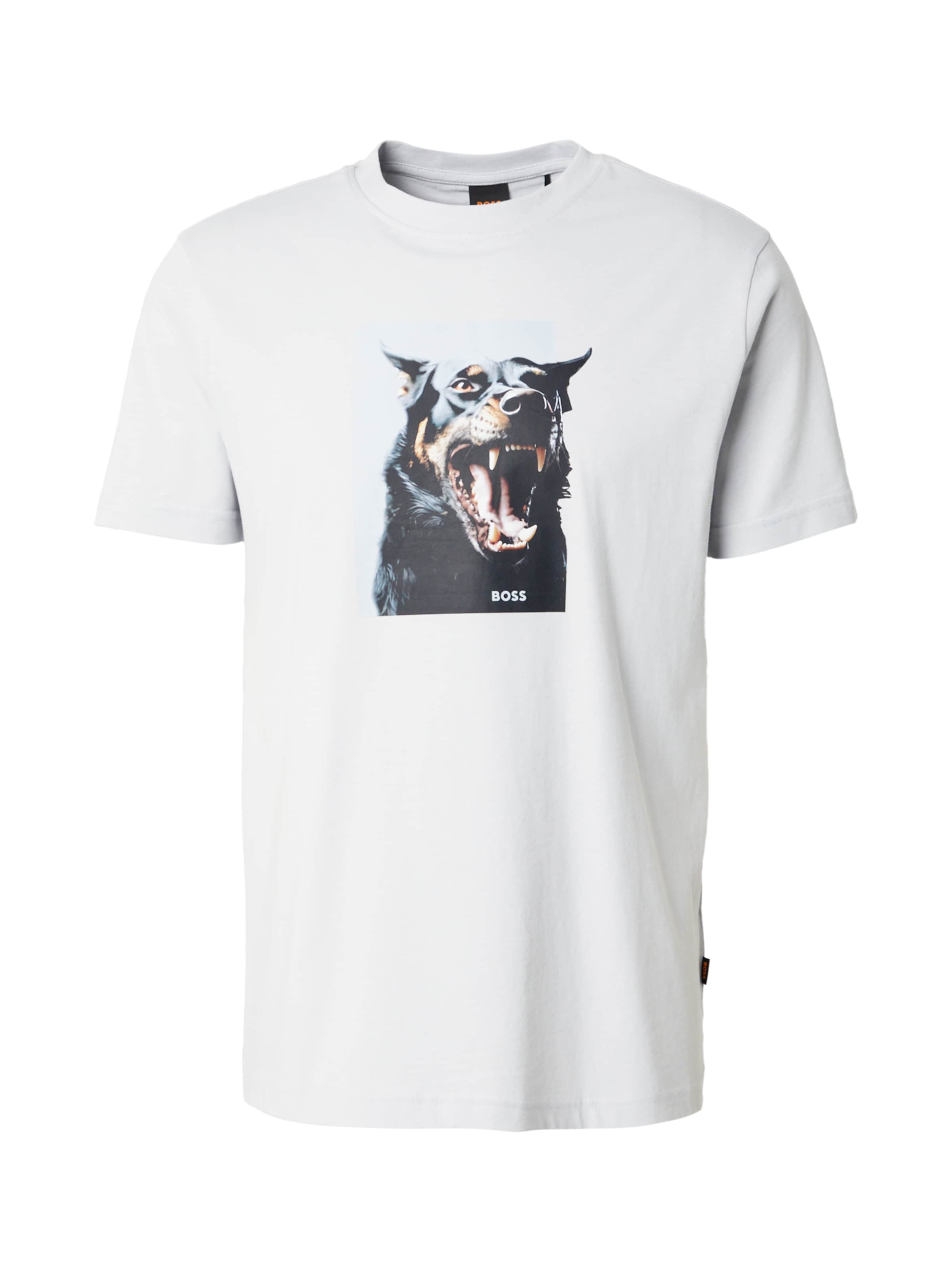 BOSS - Camiseta &#x27;Dobermann&#x27; en gris: frente