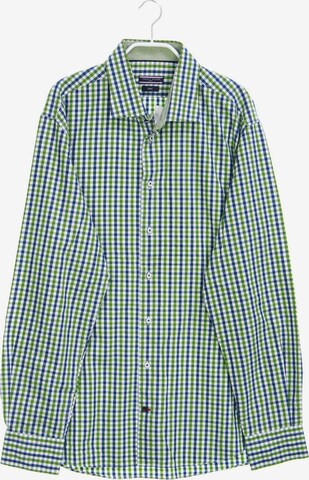 TOMMY HILFIGER Button Up Shirt in XXL in Green: front