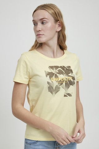 b.young Print-Shirt 'BYSANLA LEAF' in Gelb: predná strana