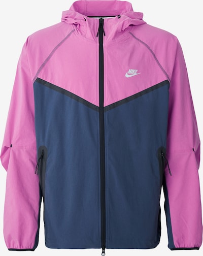 Nike Sportswear Prijelazna jakna u morsko plava / fuksija / crna, Pregled proizvoda