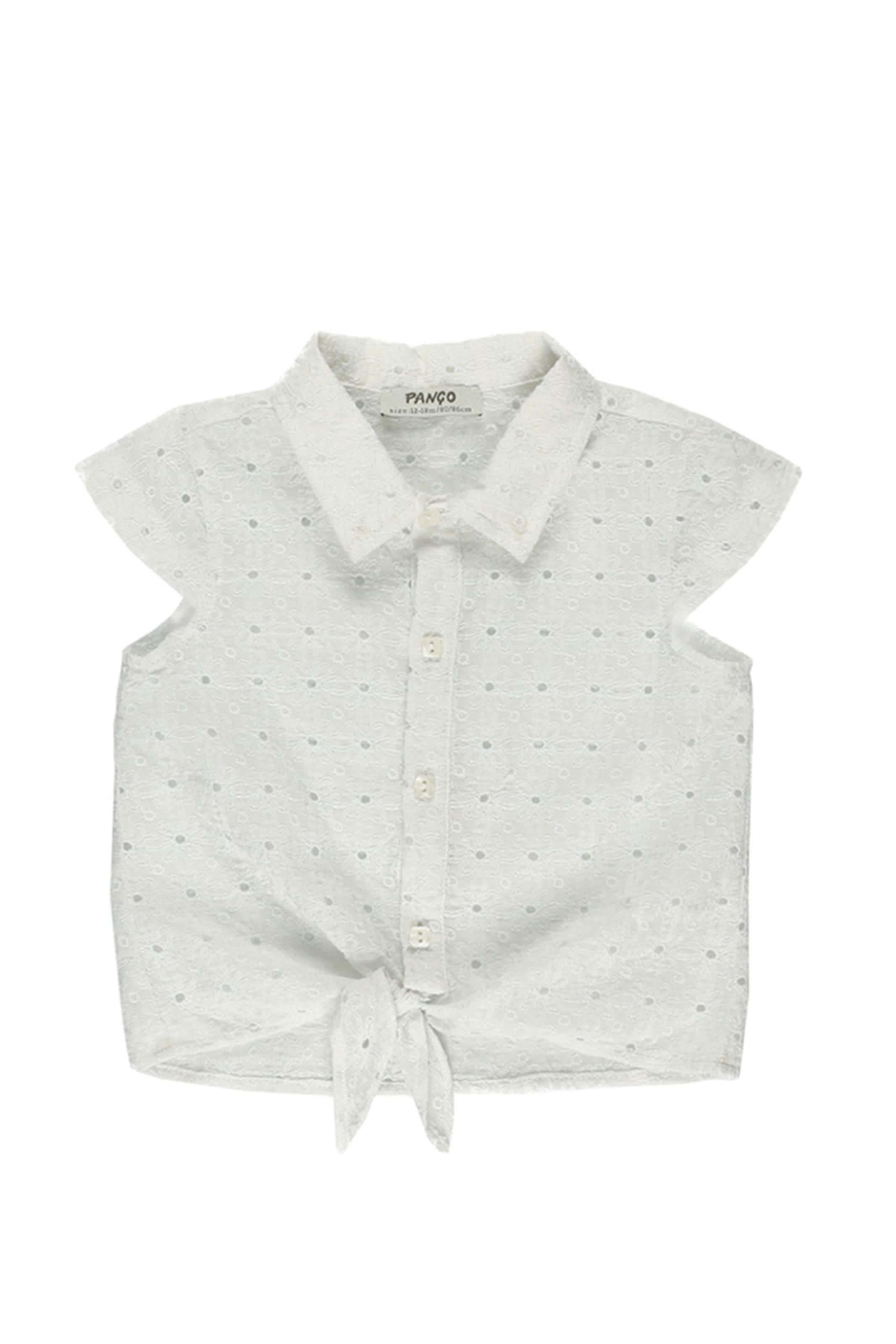 Panço Bluse in Beige: Vorderseite