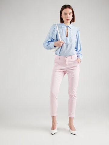 Slimfit Pantaloni 'Summer Spirit' di MAC in rosa
