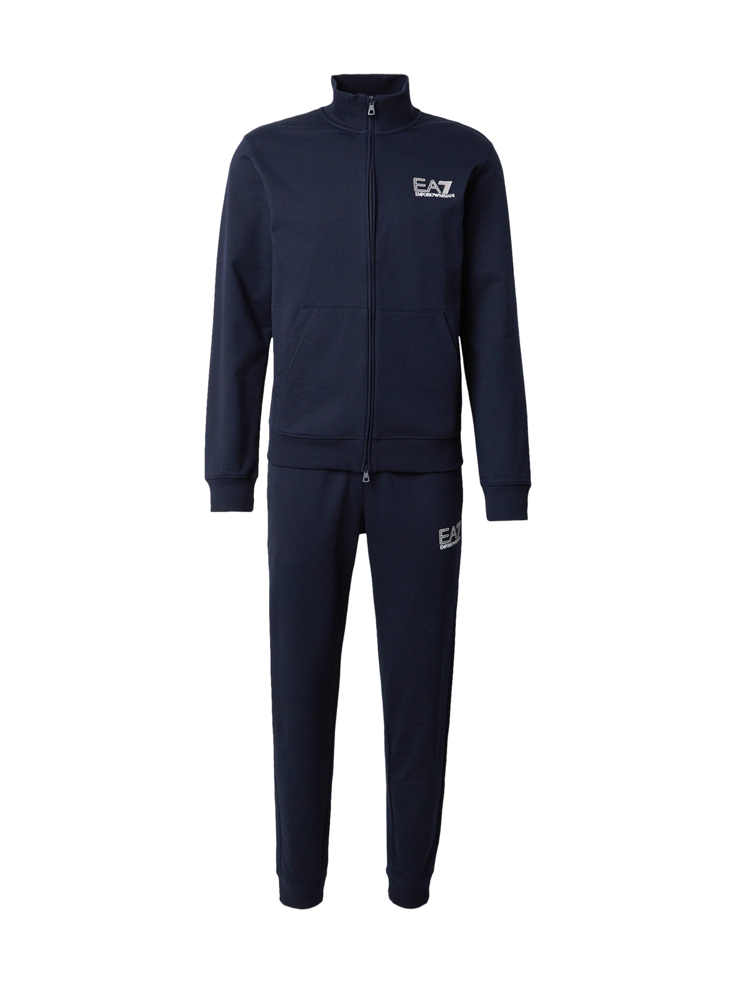 Survêtement EA7 Emporio Armani en bleu : devant