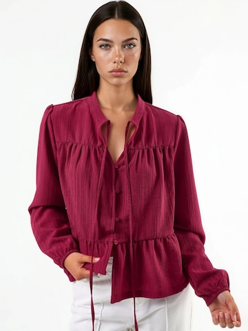 Hiccup Bluse in Rot: Vorderseite