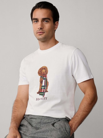 Maglietta 'Heritage Happy' di Hackett London in bianco