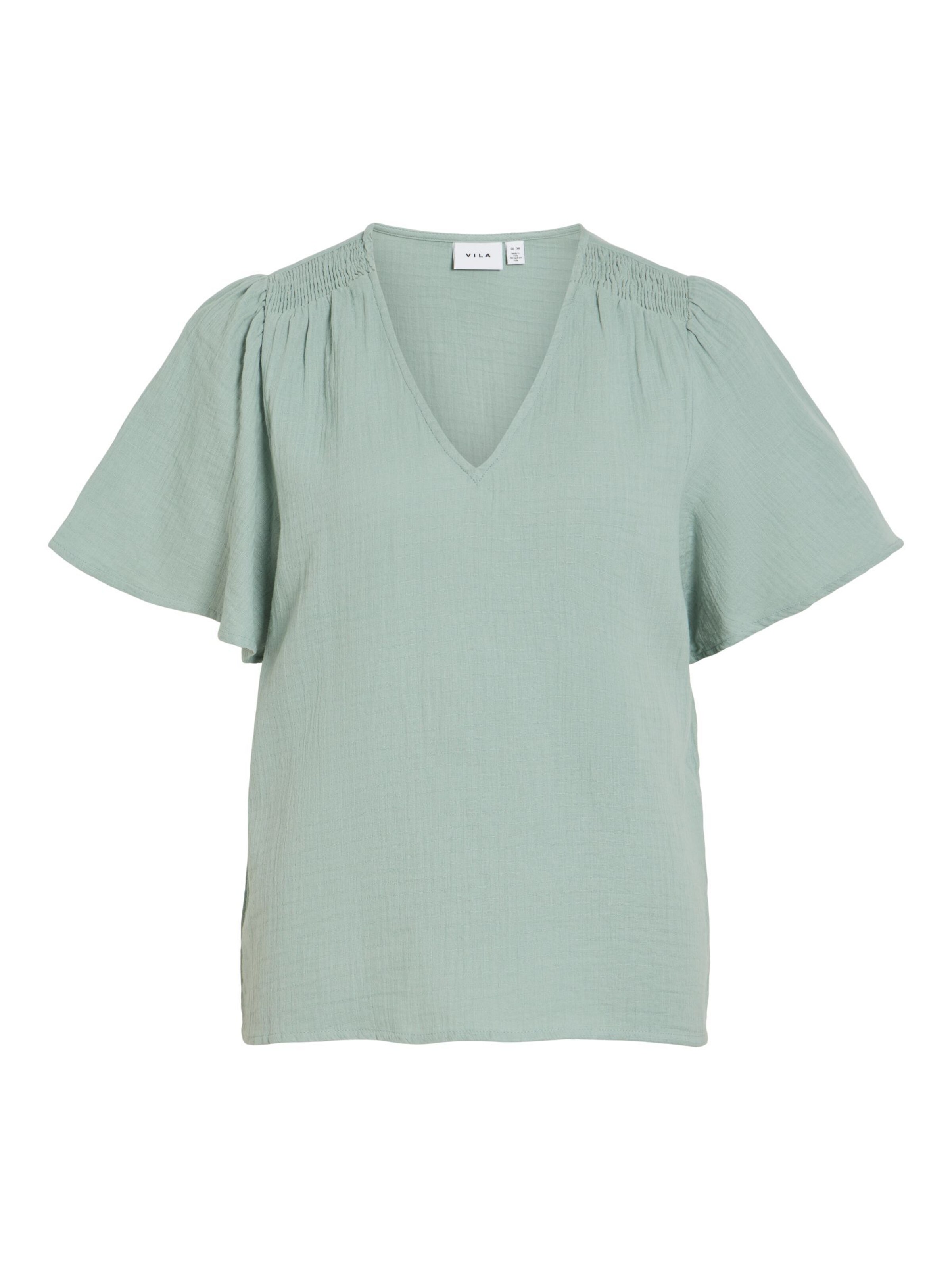 VILA Blouse 'VILania' in Groen: voorkant