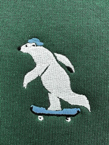 Felpa 'Animal Ice Bear' di GREENBOMB in verde