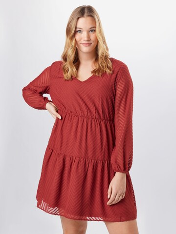 ABOUT YOU Curvy - Vestido 'Lia' en rojo: frente