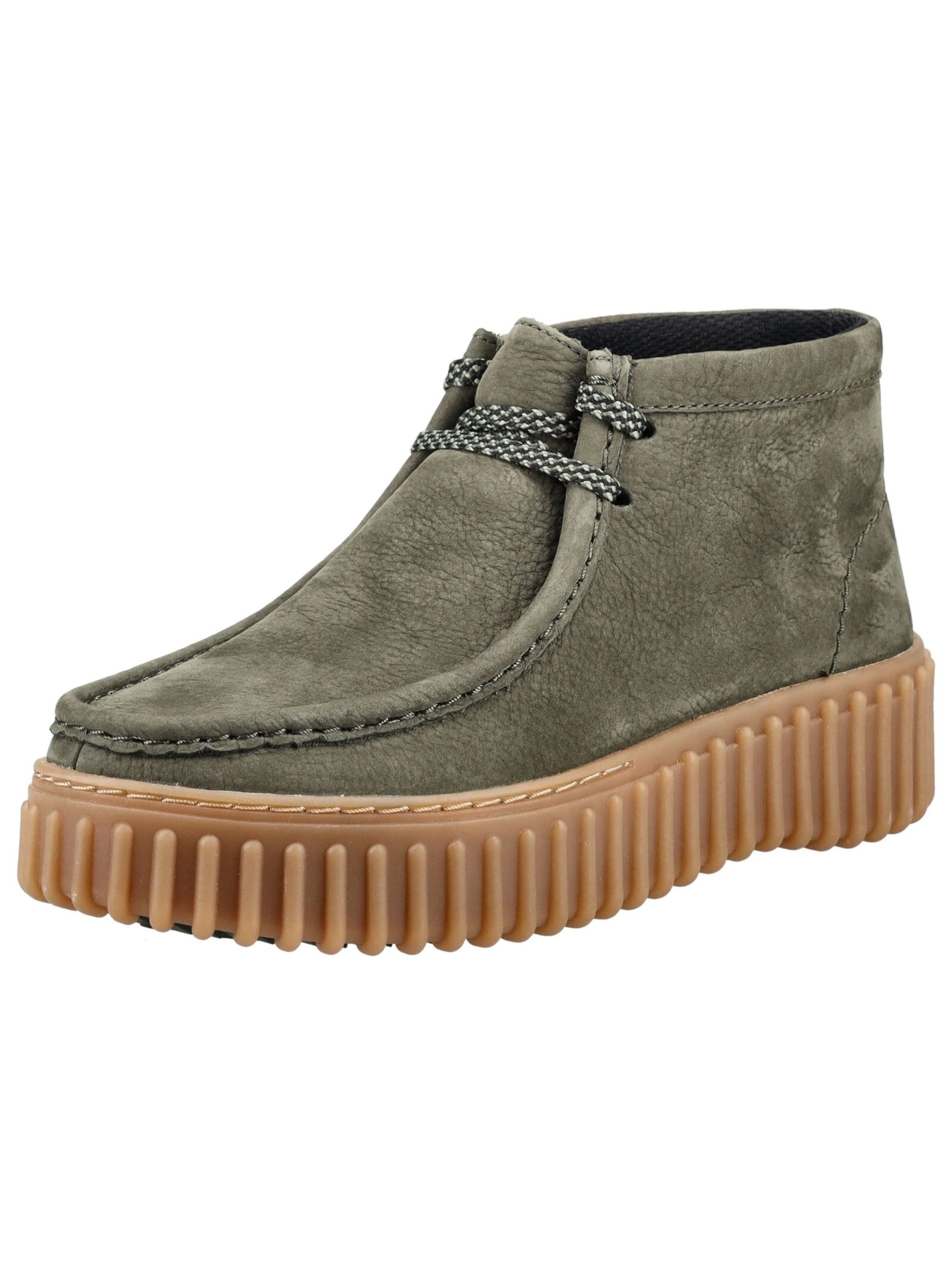 Bottines à lacets CLARKS en vert : devant