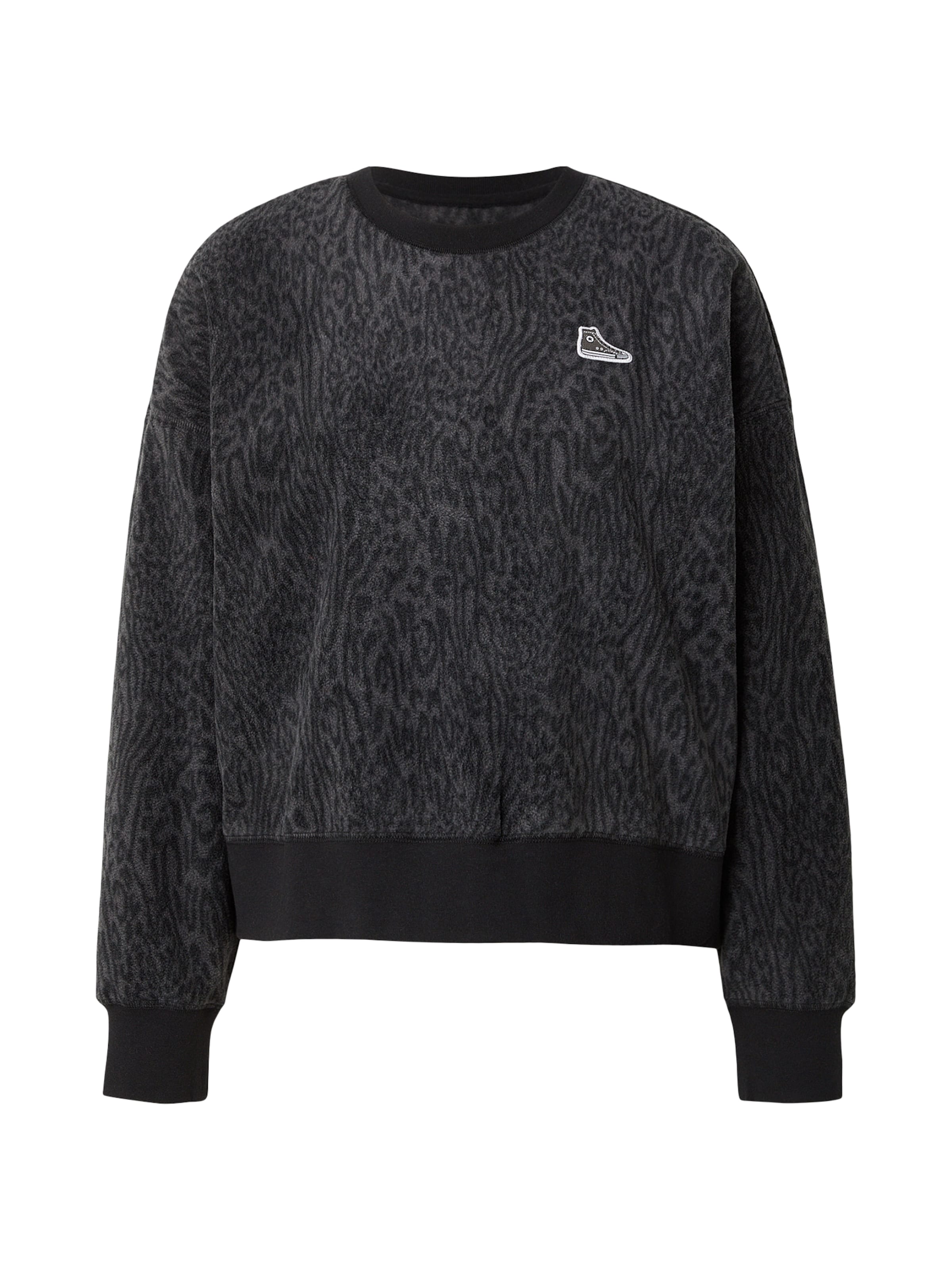 CONVERSE - Pullover 'Gift Giving Sneaker' em cinzento: frente