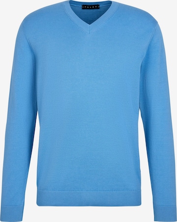 FALKE Pullover 'Cotton Knit' in Blau: Vorderseite