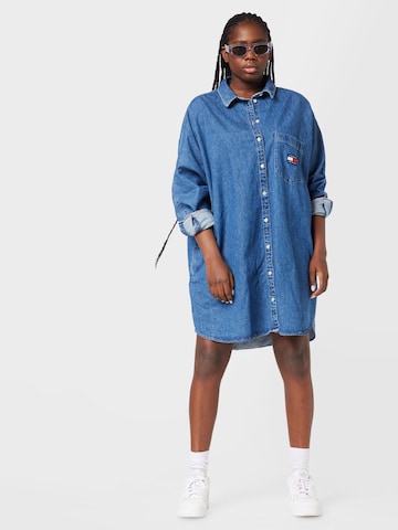 Tommy Jeans Curve Shirt Dress in Blue