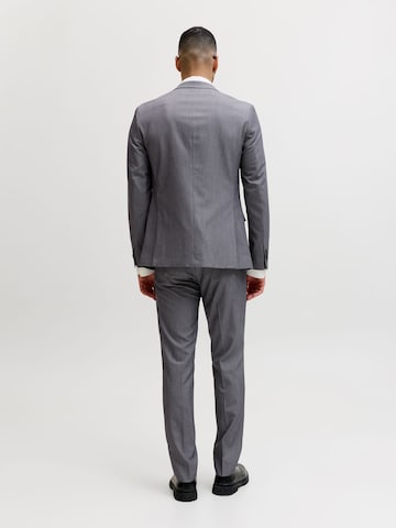 pelēks Jack & Jones Premium Piegulošs Uzvalks 'Franco'